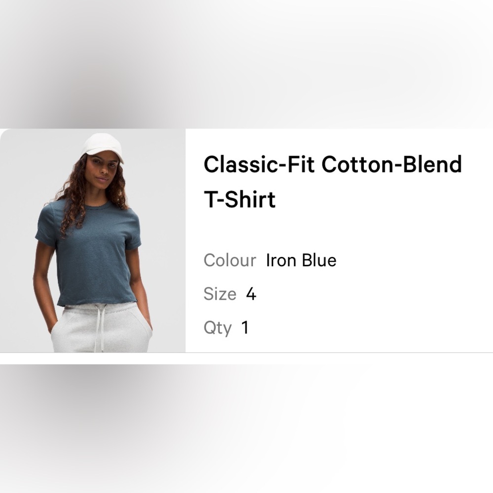 Lululemon Classic Fit Cotton Blend T-Shirt